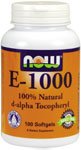 E-1000 by NOW Foods - Vitamins (1000 IU - 100 Softgels)