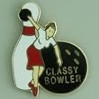 Classy Bowler Lapel Pin