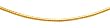 14k Gold Round Omega Chain-1.25mm 16"