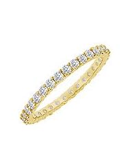 Diamond Eternity Bangle : 18K Yellow Gold - 10.00 CT Diamonds