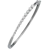 14K White Gold Journey Diamond Bracelet