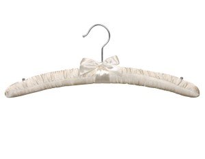 Satin Padded Hangers Ivory Box of 48