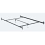 82 Queen / Eastern King Rails with Adjustable 2 Leg Center Support, Crossarms and Glides By Hollywood Bed Frame