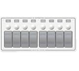 BLUE SEA FUSE PANEL WATERPROOF Heavy 1/8 Aluminum Material Completely Wired & Ready To Install