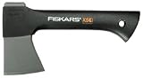 Fiskars 121121 Campingaxt X5 mit Canvas-Tasche, Länge: 23 cm