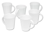 Churchill Serenity Mugs Fine Bone China White Ref SERE6FLM1 [Pack 6]