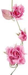 VINTAGE ROSE GARLAND IRIS PINK by Layton Brothers Ltd