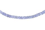 100 Carat Tanzanite 37 Inch Necklace with 14K White Gold Clasp