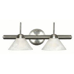Kenroy Home 11626BS Madison 2-Light Vanity, Brushed Steel