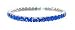 L. Erickson USA Squared Stone Swarovski Stretch Bracelet - Sapphire Swarovski