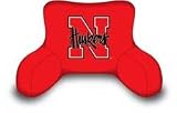 Nebraska Cornhuskers Welted Bedrest/ Pillow (Bie)