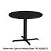 Table Top, 30" Round, Charcoal Anthracite