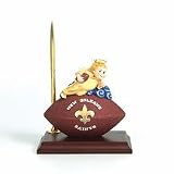 New Orleans Saints Football Mascot Desk Clock and Pen Set