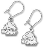 Boise State Broncos 3/8 Boise State Bronco Head Dangle Earrings - Sterling Silver Jewelry