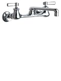 Tools & Hardware : Chicago Faucets 540-LDCP Kitchen Sink Faucet with 8" Centers, Polished Chrome