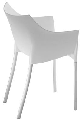 Kartell 48481L Stuhl Dr. No, wachswei&szlig;