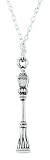 Sterling Silver Narnia Lamp Post Pendant by Bob Siemon, 18