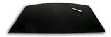 Genuine Black Leather 34 x 24 Arched Desk Mat