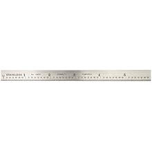 Starrett 1309R-6 Full Flexible Steel Rule With Inch Graduations, 9R Graduations, 6" Length, 1/2" Width, 1/64" Thickness