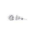 Olive N Figs Sterling Silver 6mm CZ Stud Earrings