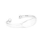 Silver Half Cuff Engravable Bangle Bracelet for Infant or Toddler