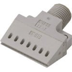 いけうち コンパクトフラット型エアーノズル PPS樹脂製 1/8オス Φ1.0 (1個) 1/8MTF-F24-8-010PPS-IN
