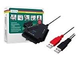 DIGITUS USB2.0 Adapterkabel auf SATA und IDE 40Pol fuer 6,4cm 2,5Zoll + 8,9cm 3,5Zoll + 13,3cm 5,25Zoll devices ohne Netzteil
