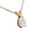 14K .50 CT Pear Shaped Diamond Pendant