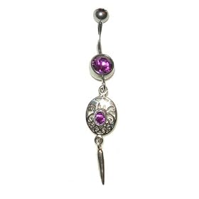 Shield & Sword Belly Button Ring Quality Materials by 