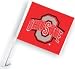 Ohio State Buckeyes Red Car Flag