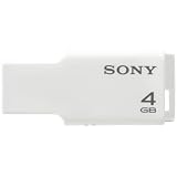 SONY スリム&コンパクト USBメモリー ポケットビット 4GB ホワイト キャップレス USM4GM W