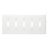 Cooper Wiring 5G Toggle Plate - White PJ5W