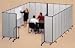 Commercial Edition Portable Partition, Gray, 8h x 205 Open Length (SCXCFSL8011CG)