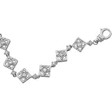 14K White Gold Diamond Bracelet