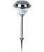 Metal Solar Stake Lantern with Plastic Lens