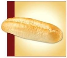Flowers Foods European Bakers Unsliced White Sub, 7 inch - 6 per pack -- 12 packs per case.