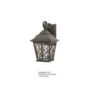 Golden Lighting 10528-M-WI Monarch Inn 1 Light Medium Outdoor Wall Fixture in We by 