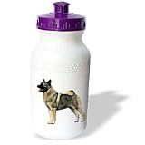 Dogs Norwegian Elkhound - Norwegian Elkhound - Water Bottles by 3dRose LLC