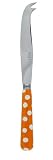 Sabre - Pois Blanc - Couteau à Fromage - Orange - Inox - 18/10