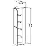 IMAGE OF Duravit 2nd Floor Series Tall Cabinet, Left Handed Door 9156L-59
