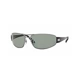 Ray Ban Sunglasses RB3395 004/9A Gunmetal/Green Polarized, 62mm