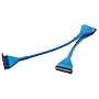Belkin Dual Drive Round FDD Cable - Blue 18 Inch