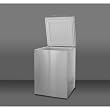 Summit: SCF401SS 5.0 cu. ft. Counter-Depth Chest Freezer with Manual Defrost, Baskets, Rollers and S