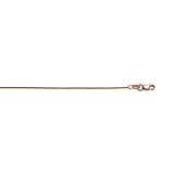 14k Rose Gold 1.1mm Wheat Chain Necklace - 18 Inch - JewelryWeb