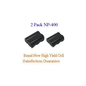 Global Digital 2 Pack Konica Minolta NP400 NP-400 Brand New Equivalent 1500mAh LithiumIon... by Global