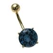14k Gold Birth Stones Color = March - Sold Individually