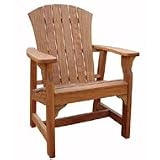 Adirondack Deck Chair (Natural Wood) (40H x 27W x 26D)