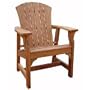 Adirondack Deck Chair (Natural Wood) (40"H x 27"W x 26"D)