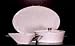 Calvin Klein Platinum and White Oval Platter 16 in/CK11336