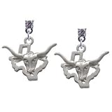 Longhorn - Texas Clear Swarovski Post Charm Earrings [Jewelry]